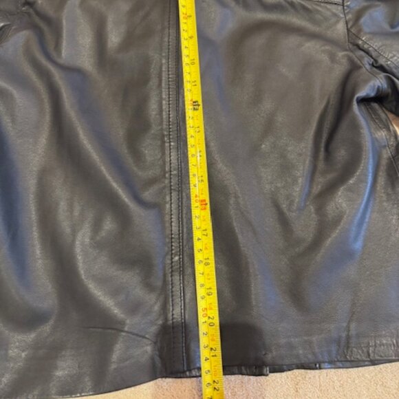 Alice + Olivia Vintage Lamb Leather Zip Up Moto Jacket - Picture 7 of 11